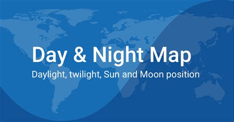 Live map of where it is daytime, twilight or night time.